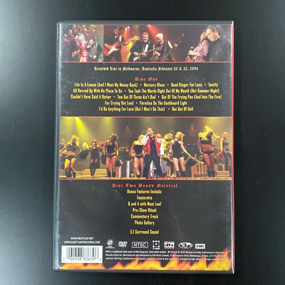 Meat Loaf: Live with the Melbourne Symphony Orchestra - 2-Disc DVD Set - Picture 2 of 6
